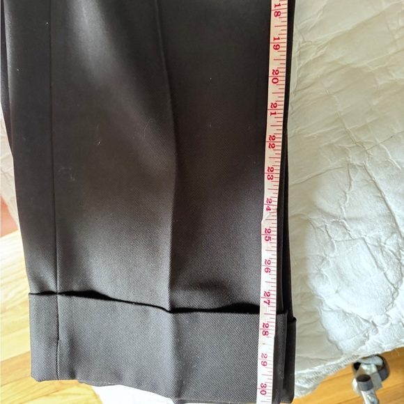 NWT rag & bone Marianne Italian Wool Women's Black Straight Leg Pleated … - Picture 12 of 12